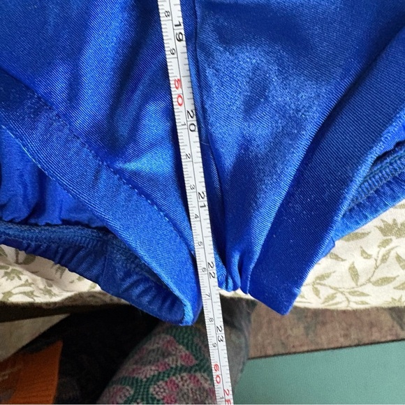 VTG Slim Allure Women’s 14 Blue One Piece Suit Ruched Slimming VTG Silhouette - Picture 8 of 15